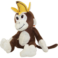 Generic Value Plush - BROWN MONKEY with Banana Hat ( 10 inch )